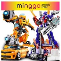 Đồ chơi robot siêu nhân biến hình oto lắp ráp Transformer, Optimus - Bumblebee MINGGO XE-03
