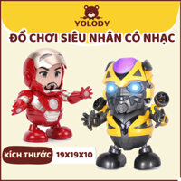 Đồ chơi robot siêu nhân người sắt Ironman người máy nhảy có nhạc