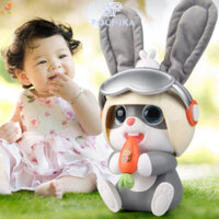 Đồ chơi Robot Thỏ âm nhạc thông minh biết nói - Đồ chơi thỏ vui nhộn cảm ứng bằng âm thanh 6 bài hát cho bé