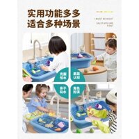 Đồ chơi rửa bát cho trẻ em, đồ chơi rửa rau, vòi chậu rửa, nhà bếp, trò chơi giả vờ cho bé gái 2-3 tuổi