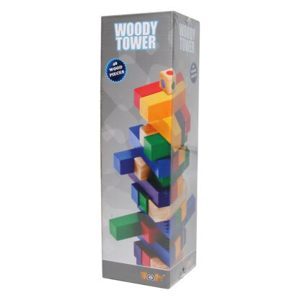 Đồ chơi rút gỗ 48 thanh nhiều màu sắc Woody Tower