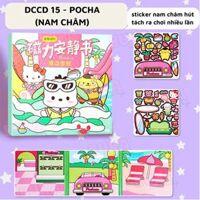 Đồ chơi sách dán sticker nam châm POCHA, tranh dán từ tính thủ công cho bé GH-NC37