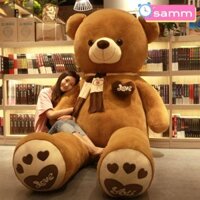 Đồ chơi sang trọng hình gấu bông SAMM, Gối gấu bông khổng lồ 80CM, Đệm Sofa Cotton PP màu nâu mềm mại màu hồng