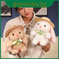 Đồ chơi sang trọng màu trắng lông thỏ có mũ 18cm và 23cm Kích thước Thời gian chơi hoàn hảo cho trẻ em