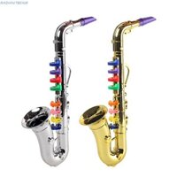 Đồ chơi Saxophone trẻ em RADIANTBEAM, 8 tông màu có âm thanh Đồ chơi nhạc cụ, Hiệu suất sân khấu Nhựa giáo dục Giọng nói lớn Mini Saxophone Đồ chơi học tập