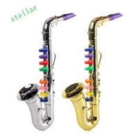 Đồ chơi Saxophone trẻ em STELLARTECH, 8 tông màu có âm thanh Đồ chơi nhạc cụ, Nhựa đa chức năng Mô phỏng giọng nói lớn Mô phỏng đồ chơi Saxophone Mini Hiệu suất Prop