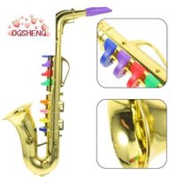 Đồ chơi Saxophone trẻ em ERZAP, 8 tông màu có âm thanh Đồ chơi nhạc cụ, Biểu diễn sân khấu Giọng nói lớn bằng nhựa Mô phỏng đồ chơi Saxophone Mini Hiệu suất Prop