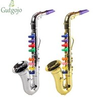 Đồ chơi Saxophone trẻ em GUTGOJO, 8 tông màu có âm thanh Đồ chơi nhạc cụ, Mô phỏng giáo dục bằng nhựa đa chức năng Học tập đồ chơi Saxophone Mini