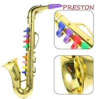 Đồ chơi Saxophone trẻ em PRESTON, 8 tông màu có âm thanh Đồ chơi nhạc cụ, Giọng nói lớn đa chức năng Mô phỏng bằng nhựa Mô phỏng đồ chơi Saxophone Mini Học tập