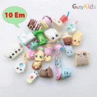 Đồ chơi Shopkins siêu dễ thương, chất liệu an toàn cho bé thỏa sức vui chơi - Set 10 em