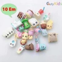 Đồ chơi Shopkins siêu dễ thương, chất liệu an toàn cho bé thỏa sức vui chơi - Set 10 em