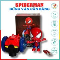 Đồ chơi siêu nhân Peekabootoys người nhện Spiderman đứng ván cân bằng có nhạc đèn 17068