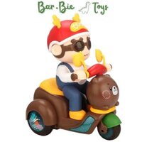 Đồ chơi sơ sinh có âm nhạc - Xe Máy Điện Đồ Chơi Có Nhạc Và Đèn Hình Gấu Cho Bé