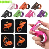 Đồ chơi Spinner AQUABYTE, Thanh trượt ngón tay quay in 3D làm dịu, Tay quay bền ABS 7 màu Fidget Ring Đồ chơi dành cho người lớn Trẻ em