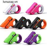 Đồ chơi Spinner LUNAZAP, Thanh trượt ngón tay quay êm ái in 3D, ABS nhỏ gọn di động 7 màu Fidget Ring Đồ chơi ADHD