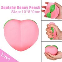 Đồ chơi Squishy dạng quả đào hồng 11cm dễ thương shop squishy