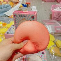 Đồ Chơi Sticky Squishy Hachimi Bánh Toast Dâu