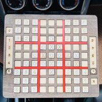 Đồ Chơi SUDOKU Thông Minh Điền Số Gỗ Cao Cấp Kết Hợp Cờ Caro Trò Chơi Trí Tuệ Cho Bé Trai Bé Gái