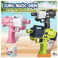 Đồ chơi sung phun nước mini Uzi điện tử tự động KIDDIE CORNER đồ chơi máy bắn nước Kèm bình nước lớn