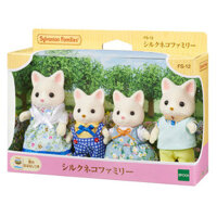 Đồ Chơi Sylvanian Families Gia Đình Mèo Mướt Silk Cat Family