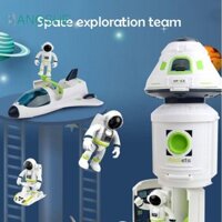 Đồ chơi tàu con thoi BANGSHE, Đồ chơi không gian quang học Acousto phi hành gia, Đồ chơi tàu vũ trụ hạng mục giáo dục Montessori dành cho trẻ em