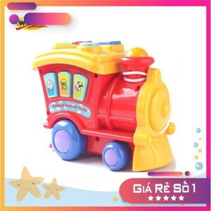 Mô hình tàu hỏa điều khiển phát nhạc có đèn sáng Winfun 0677