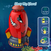 Đồ chơi tên lửa phun nước bay và xoay hình ngộ nghĩnh tên lửa nước xoay tên lửa bay đồ chơi phòng tắm cho bé SHOPMEKHOAI