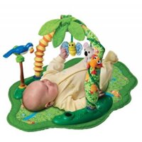 Đồ chơi thảm kệ cầu vòng & kệ khỉ leo dây 2in1 cho bé  Evenflo ExerSaucer Triple Baby Activity Center - Animal Planet