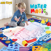 Đồ Chơi Thảm Vẽ Tranh Nước Xóa Tự Động Khi Khô, Thảm Magic Water Canvas Cỡ Lớn Kèm Bút Nước Cho Trẻ, Đồ Chơi Mùa Hè