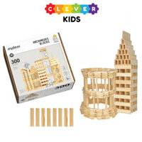 Đồ Chơi Thanh Gỗ Domino Xếp Hình Sáng Tạo Mideer Archimedes 100 - 300 Thanh Gỗ Cho Bé Từ 3+