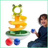Đồ chơi theo dõi bóng cho trẻ mới biết đi Đồ chơi mầm non giáo dục có hình con ếch Đồ chơi bóng tập đi để học tập tương tác zhicmevn