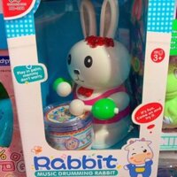 Đồ Chơi Thỏ Đánh Trống Có Đèn,Có Nhạc