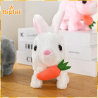 Đồ chơi thỏ điện Biplut Thỏ dễ thương Đồ chơi thỏ đi bộ tương tác sang trọng với cà rốt Búp bê sang trọng thỏ dễ thương dành cho trẻ em Quà tặng Bán chạy nhất ở Đông Nam Á