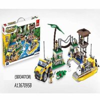 (ĐỒ CHƠI THÔNG MINH) LEGO MÔ HÌNH DOANH TRẠI CƯỚP BIỂN 536 CHI TIẾT CÓ QUYỂN SÁCH HƯỚNG DẪN, do choi lego be trai