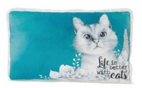 Đồ chơi thú bông 43x25cm mèo quý tộc Meowlina gối bông Cat Pet | NICI-48092