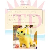 Đồ chơi thú bông Pikachu biết đi, biết kêu, vẫy đuôi có đèn Led, làm quà tặng cho bé siêu yêu (Tặng kèm pin)