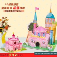 Đồ chơi thủ công Giấy xếp hình ba chiều Đồ chơi giáo dục Trẻ em 3D Xếp hình ba chiều tự làm Quà tặng lắp ráp thủ công Lâu đài tưởng tượng Ed