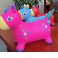 Đồ chơi thú nhún bơm hơi , hươu nhún cho bé ( co si )