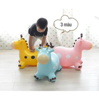 Đồ Chơi- Thú Nhún Bơm Hơi Hình Hươu Có Nhạc
