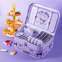 Đồ chơi tiệc trà bánh dễ thương cho bé Sankid, kèm bộ ấm chén và tháp bánh xinh xắn