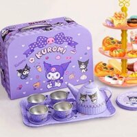 Đồ chơi tiệc trà bánh KUROMI tặng sticker dán móng Kuromi