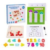 Đồ Chơi Toán Bằng Gỗ 1-10 Bổ Sung Số Học Tập Bộ Số Học Tập Montessori Đồ Chơi Giáo Dục Máy Trợ Giảng Cho Trẻ Em