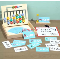 Đồ chơi toán học bằng gỗ ghép chữ số, phép tính học toán cho bé, Đồ chơi gỗ thông minh cho bé trai, gái 3 4 5 6 7 8 tuổi