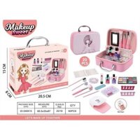 Đồ Chơi Trang Điểm Cho Bé Gái, Cốp Trang Điểm Làm Móng Make Up Nail Thật An Toàn Cho Bé Dễ - Đồ Chơi Nhập vai