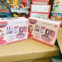 Đồ chơi trang điểm cho bé gái, vali trang điểm đầy đủ chi tiết: làm móng, makeup nail thật an toàn cho bé