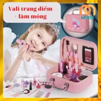 Đồ chơi trang điểm, cốp đồ trang điểm cá nhân, đồ chơi make up, đồ chơi làm móng chất liệu an toàn cho bé gái