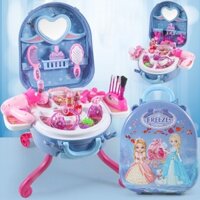 Đồ chơi trang điểm hình cặp lắp ghép thành bàn trang điểm siêu đẹp hình công chúa elsa