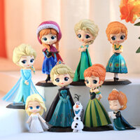 Đồ chơi trang trí Elsa, công chúa Frozen Anna Olaf, tượng bánh sinh nhật Elsa, hình cầm tay cho trẻ em
