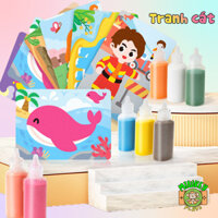 Đồ Chơi Tranh Cát Tô Màu Cho Bé Với Tranh Và Cát Đa Dạng An Toàn Sức Khỏe, Cho Bé thỏa Sức Sáng Tạo
