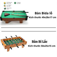 Đồ Chơi Trẻ Em Bàn Bida Lỗ, Bàn Bi Lắc/ banh lắc bóng đá Cỡ Lớn 6 tay cầm phù hợp cho bé và người lớn